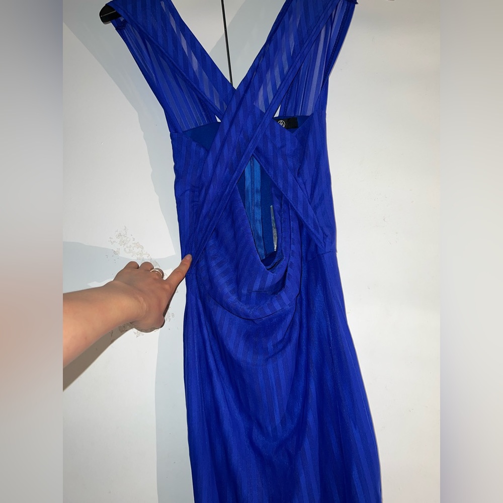 Sexy Blue Fitted Dress